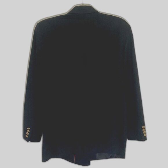 Vintage Augustus - Black Double Breasted Blazer - size 14 - Picture 2 of 8